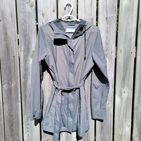 Columbia Omni Shield Advanced Repellency Midi Trench Rain Jacket Windbreaker - Picture 1 of 9